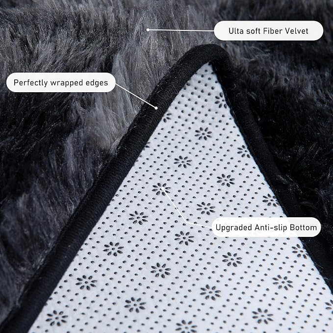 Rugs for Living Room 5x7, Soft Shaggy Modern Shag Area Rug for Bedroom - Image 5
