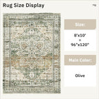 Soalmost Washable Area Rug 8x10, Large Soft Rugs - Image 4
