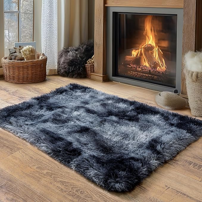 Small Area Rug, 2x3 Rug for Bedroom Shaggy Throw Rugs for Dorm Rug, Soft Tie - Image 7