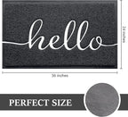 BeneathYourFeet Door Mat Welcome Mat Low Profile Front Doormat Indoor Outdoor - Image 3