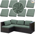 Outdoor Cushion Covers Set, Replacement by SUKAIKEQA