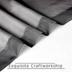 OVZME 45 Inches Length Black Sheer Curtains - Image 6