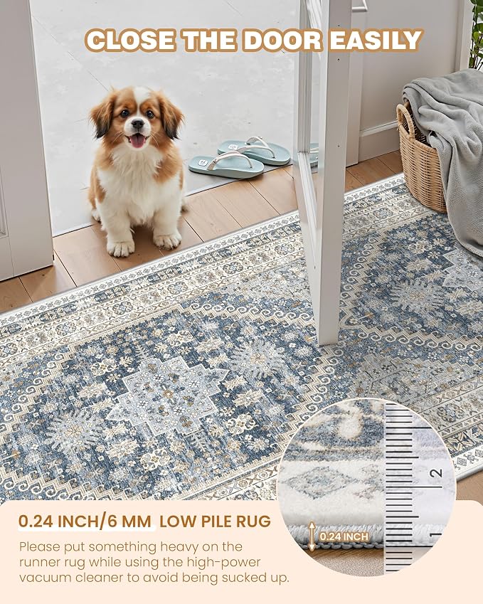 Area Rugs 5x7, Ultra-Thin Washable Rugs - Image 6