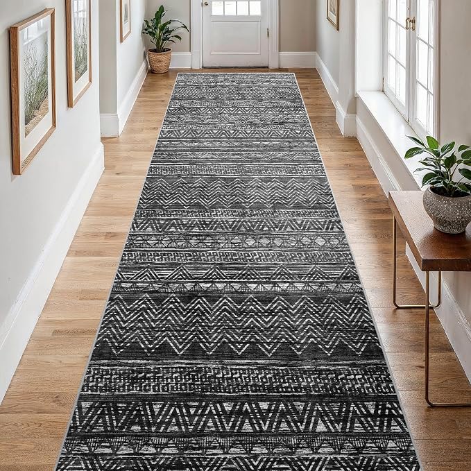4x12 Washable Hallway Runner Rug：Moroccan Non-Slip Wide Runners - Image 8