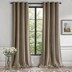 MIULEE Velvet Curtains Taupe Elegant Grommet Thermal Insulated Soundproof Room by MIULEE