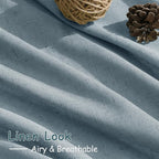 Extra Long Light Blue Linen Curtains 120 Inch - Image 5