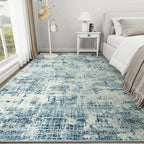 10x14 Area Rugs for Living Room Washable Rug: Anti-Skid Abstract Modern Living - Image 9