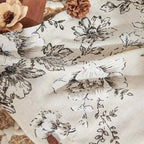 jinchan Floral Linen Lined Curtains - Image 9