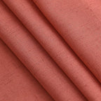 Coral Linen Curtains 102 Inches Long 2 Panel Set Back Tab Rod Pocket Semi Sheer - Image 5