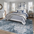 Area Rugs 6x9 for Living Room: Washable Rug Modern Abstract Neutral Soft - Image 2