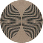 Lahome Modern Rainbow Round Rug 4ft, Washable Outdoor Rugs - Image 7