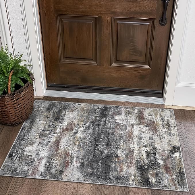 2x3 Rugs for Entryway Entrance Kitchen Bathroom, Machine Washable Modern by BEIMO