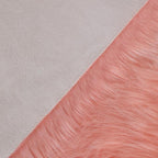 linmopm Faux Fur Rug Sheepskin Shag Fluffy Fuzzy Pink 4x6 ft Rugs - Image 4
