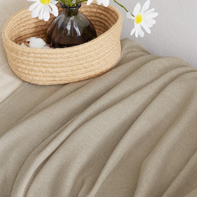 NICETOWN Taupe Curtains 84 inch Length 2 Panels Set, Rod Pocket & Back Tab - Image 9