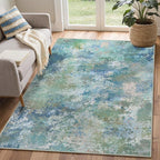 Area Rugs 5x7 for Living Room Bedroom, Modern Abstract Machine Washable Rug - Image 4