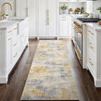 2'6''x8' Washable Kitchen Runner Rug: Modern Abstract Runners by Ksrau