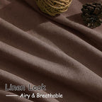 Nanspring Mocha Mousse Curtains 90 Inch Length 2 Panel Set Back Tab Rod Pocket - Image 5