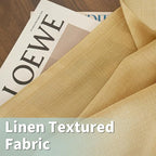 LAMIT Caramel Brown Linen Curtains - Image 8