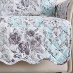 Great Bay Home Reversible Floral Patchwork Sofa Furniture Protector - Image 2