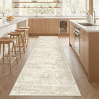3x12 Runner Rug for Hallway, Non-Slip Long Bathroom Rugs Runner for Kitchen - Image 5