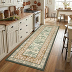GarveeHome Terracotta Olive Sage Green 2x6 Washable Kitchen Runner Rugs Non by GarveeHome