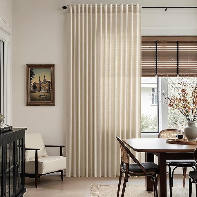 Nanspring Taupe Burlywood Curtains 63 Inch Length - Image 6