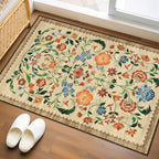 GarveeHome Floral Rug for Entryway 2x3 Rugs Machine Washable Boho Small Area by GarveeHome