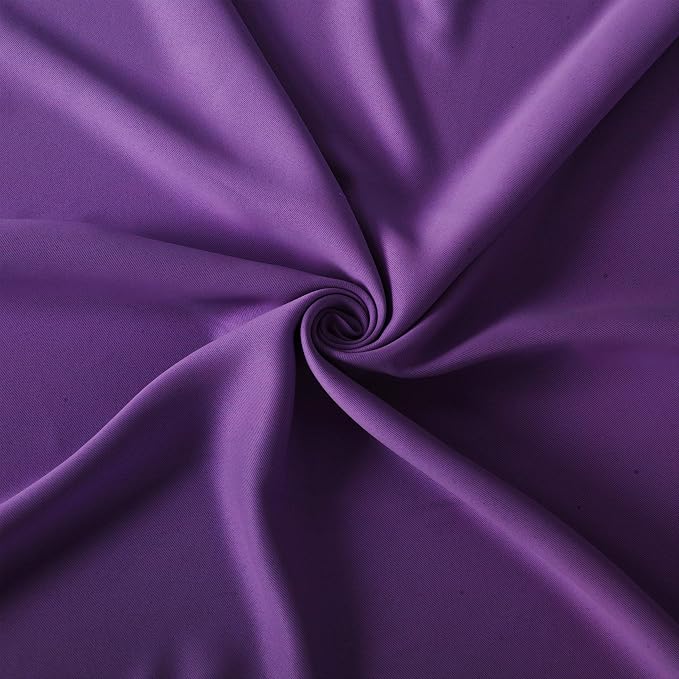 LEMOMO Purple Blackout Curtains 34 x 84 Inch Length/Set of 2 Curtain - Image 5