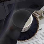Chyhomenyc Black Sheer Curtains 30 inch Length 2 Panels, Light Filtering Voile - Image 7