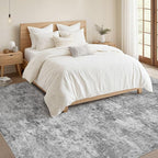 Nakagishi 9x12 Area Rugs Living Room: Washable Abstract Large Neutral Soft Rug - Image 5