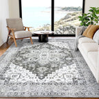 AMADA HOMEFURNISHING 5x7 Area Rugs, Washable Living Room Rug Low-Profile by AMADAHOMEFURNISHING