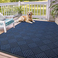 OLANLY Front Door Mat Outside Entrance 71x47, Heavy Duty Sturdy Natural Rubber by OLANLY