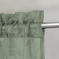 OWENIE Furman Sage Green Sheer Curtains Valances by OWENIE