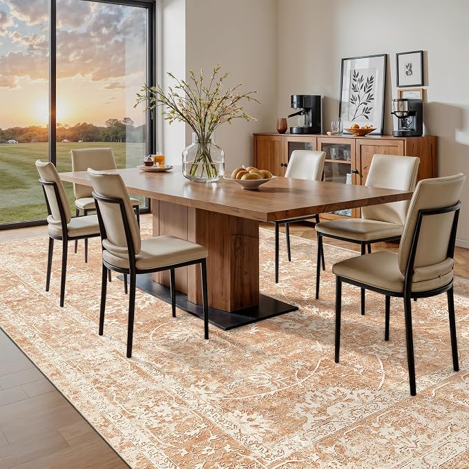 Madane 9x12 Area Rugs for Living Room, Machine Washable Vintage Rug - Image 2
