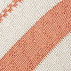 Fancy Homi Set of 1 Boho Coral Decorative Throw Pillow Cover 20x20 Inch - Image 4