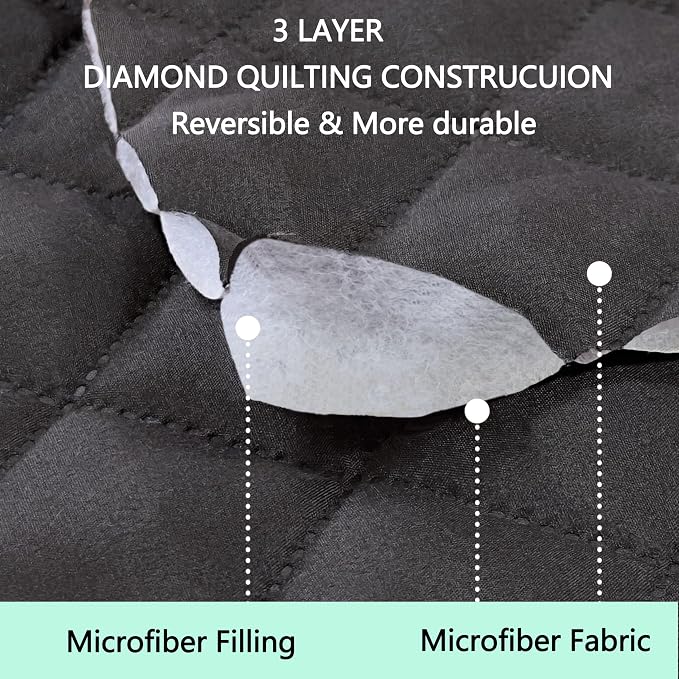 Reversible Oversized Sofa Covers Couch Cover Furniture Protector - Image 3
