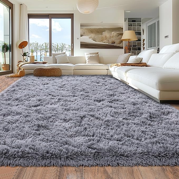Rugs for Living Room 9x12, Soft Shaggy Modern Shag Area Rug for Bedroom - Image 7