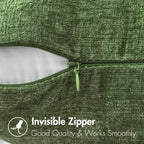 MIULEE Pack of 2 Couch Throw Pillow Covers 18x18Inch Soft Moss Green Spring - Image 3