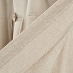 Lush Decor Linen Button Farmhouse Valance Curtians 52"W x 18"L Dark Linen - Image 2