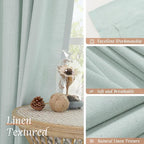 LAMIT Linen Sheer Curtains 84 inch - Image 7