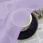 Chyhomenyc Lilac Sheer Curtains 108 Inches Long - Image 2