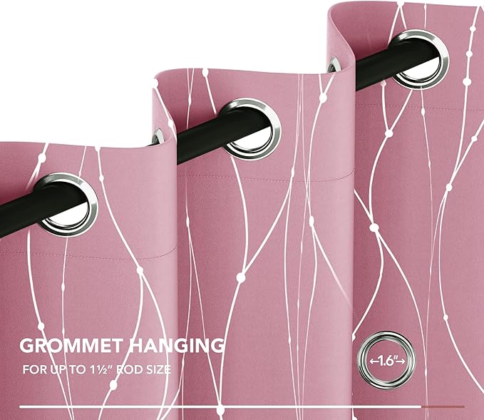 Deconovo Short Blackout Curtain, Thermal Insulated Soundproof Grommet Drapes - Image 7