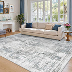 Madane 8x10 Area Rugs for Living Room, Machine Washable Vintage Rug by Madane
