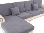 Couch Cushion Covers for Sectional Sofa L Shape Washable Separate Seat Chaise by LA+MEACK