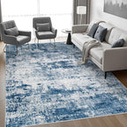 5x7 Area Rug Living Room Rug: Washable Modern Abstract Soft Thin Rug Indoor - Image 3
