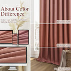 Guken 100% Blackout Curtains 84 Inch Length 2 Panels Set - Image 7