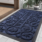 Smiry Welcome Door Mat Outside Entrance, Heavy Duty Trap Dirt and Moisture Easy by Smiry