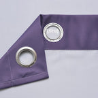 Yakamok Greyish White and Lavender Purple Ombre Curtains, Light Blocking - Image 5