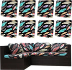 8Pcs Outdoor Cushion Covers, Patio Cushion Covers, Stretch Elastic Slipcovers by dreahoteztil
