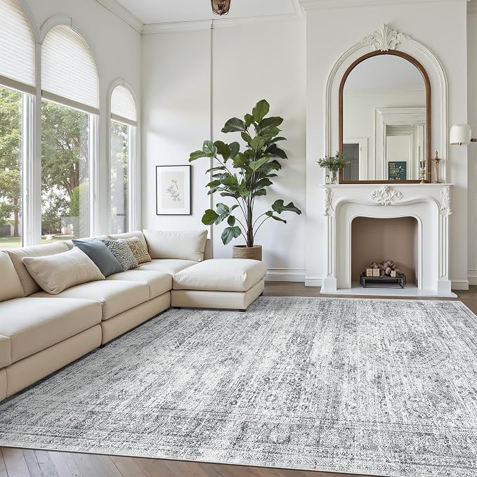 Washable Area Rug 8x12, Large Soft Rugs - Image 4